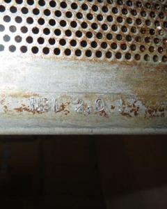 Perforated plate MBM-25 2.5mm D=2.0mm INDUSTRY M&M